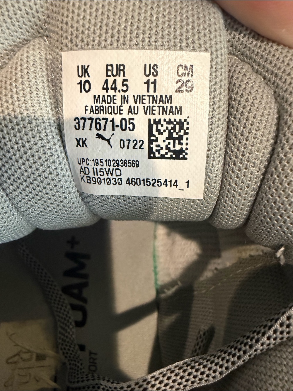 Puma Gray Men's SoftRide Mesh Sneakers - Picture 9 of 10
